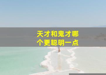 天才和鬼才哪个更聪明一点