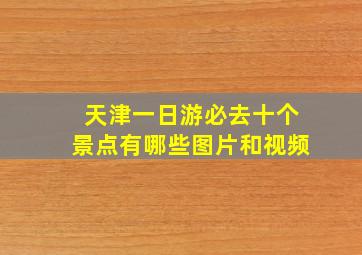 天津一日游必去十个景点有哪些图片和视频