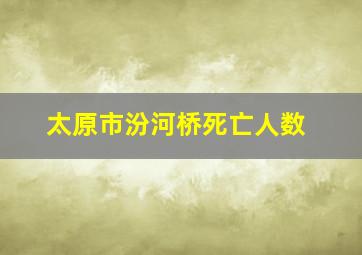 太原市汾河桥死亡人数