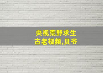 央视荒野求生古老视频,贝爷