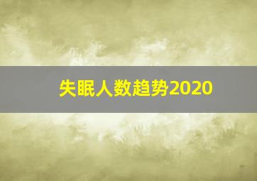 失眠人数趋势2020