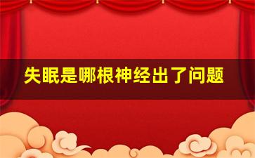 失眠是哪根神经出了问题