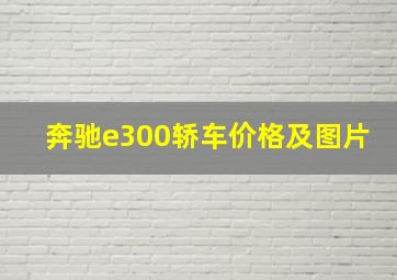 奔驰e300轿车价格及图片