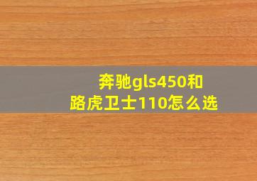 奔驰gls450和路虎卫士110怎么选