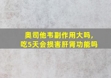 奥司他韦副作用大吗,吃5天会损害肝肾功能吗