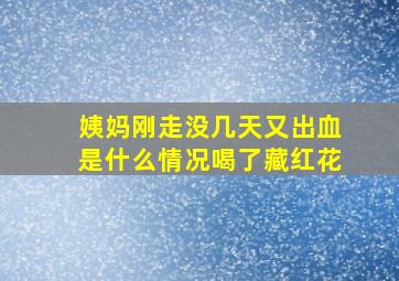 姨妈刚走没几天又出血是什么情况喝了藏红花