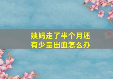 姨妈走了半个月还有少量出血怎么办