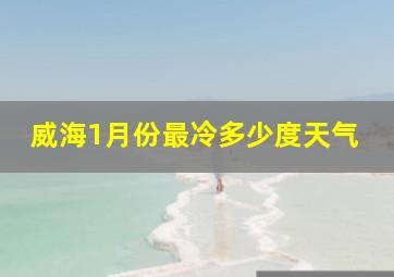 威海1月份最冷多少度天气