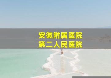 安徽附属医院第二人民医院