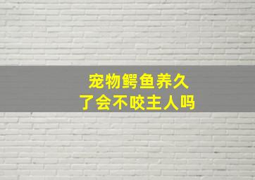 宠物鳄鱼养久了会不咬主人吗