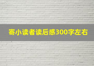 寄小读者读后感300字左右