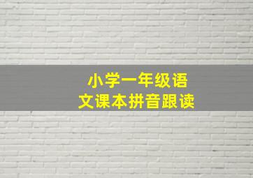 小学一年级语文课本拼音跟读