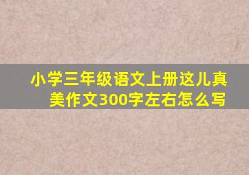 小学三年级语文上册这儿真美作文300字左右怎么写