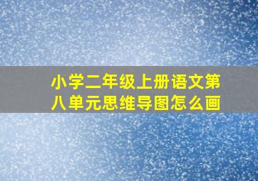 小学二年级上册语文第八单元思维导图怎么画