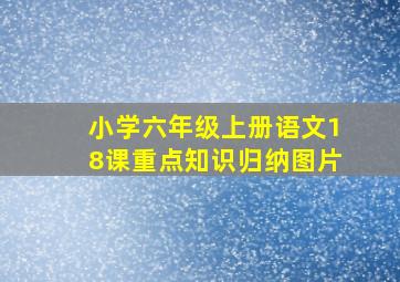 小学六年级上册语文18课重点知识归纳图片