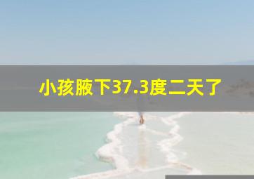 小孩腋下37.3度二天了