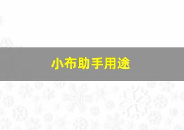 小布助手用途