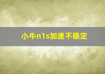 小牛n1s加速不稳定