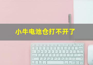 小牛电池仓打不开了