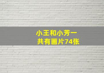 小王和小芳一共有画片74张