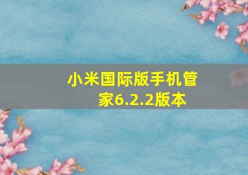 小米国际版手机管家6.2.2版本