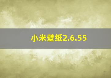 小米壁纸2.6.55