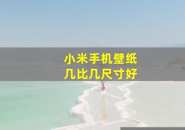 小米手机壁纸几比几尺寸好