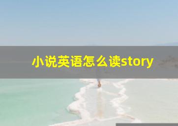 小说英语怎么读story