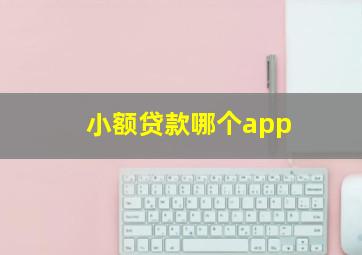 小额贷款哪个app