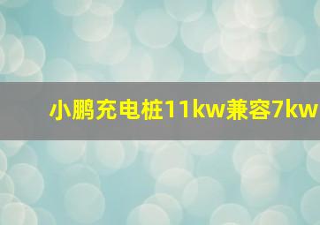 小鹏充电桩11kw兼容7kw