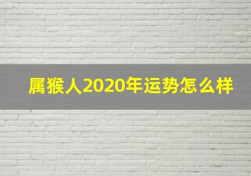 属猴人2020年运势怎么样