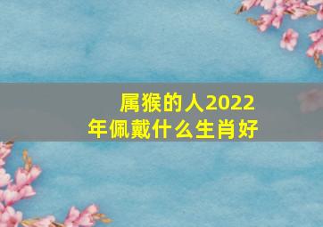 属猴的人2022年佩戴什么生肖好