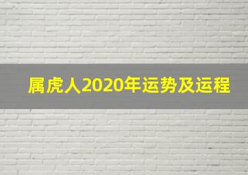 属虎人2020年运势及运程