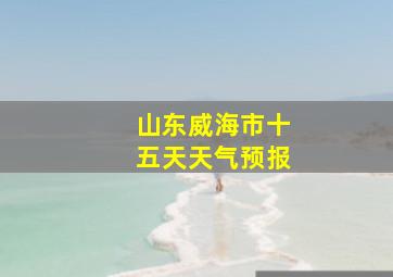 山东威海市十五天天气预报