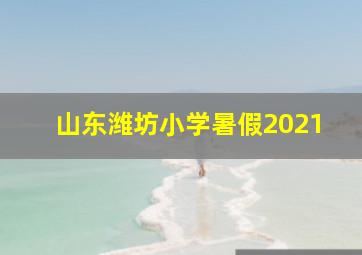 山东潍坊小学暑假2021