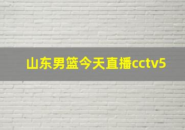 山东男篮今天直播cctv5