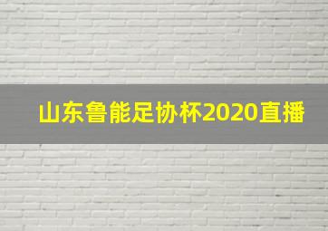 山东鲁能足协杯2020直播