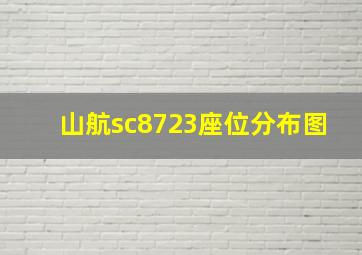 山航sc8723座位分布图