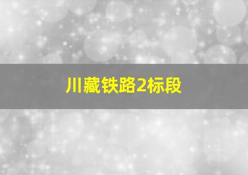 川藏铁路2标段