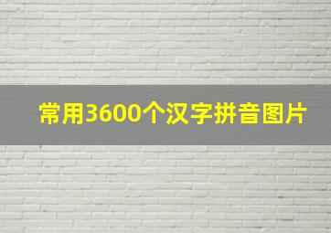 常用3600个汉字拼音图片