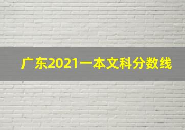 广东2021一本文科分数线