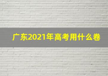 广东2021年高考用什么卷