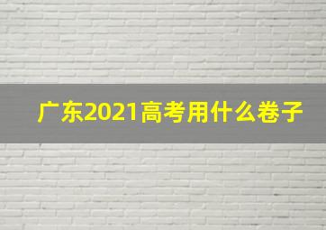 广东2021高考用什么卷子