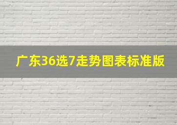 广东36选7走势图表标准版