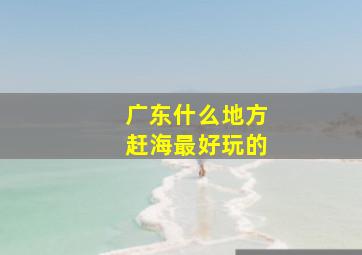 广东什么地方赶海最好玩的