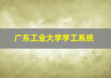 广东工业大学学工系统