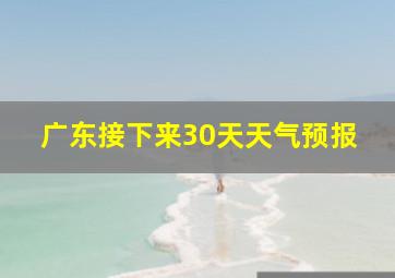 广东接下来30天天气预报