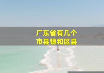 广东省有几个市县镇和区县