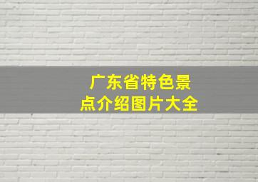 广东省特色景点介绍图片大全