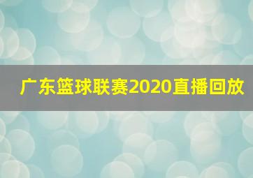 广东篮球联赛2020直播回放